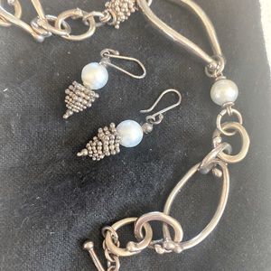 Pearl and Silver set from Neiman Marcus - Believe it to be Lagos